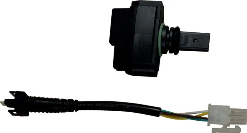 Warmwassersensor von Wolf mit O-Ring, bestehend aus einem Verbindungsteil und Kabel, geeignet für bestimmte Modelle wie CGG-1 und CGU-2.